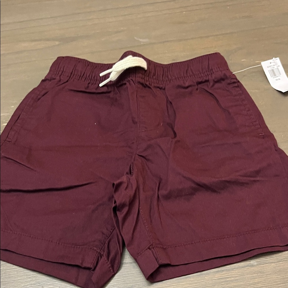 NWT! Old Navy Maroon Drawstring Shorts. Size 5 XS